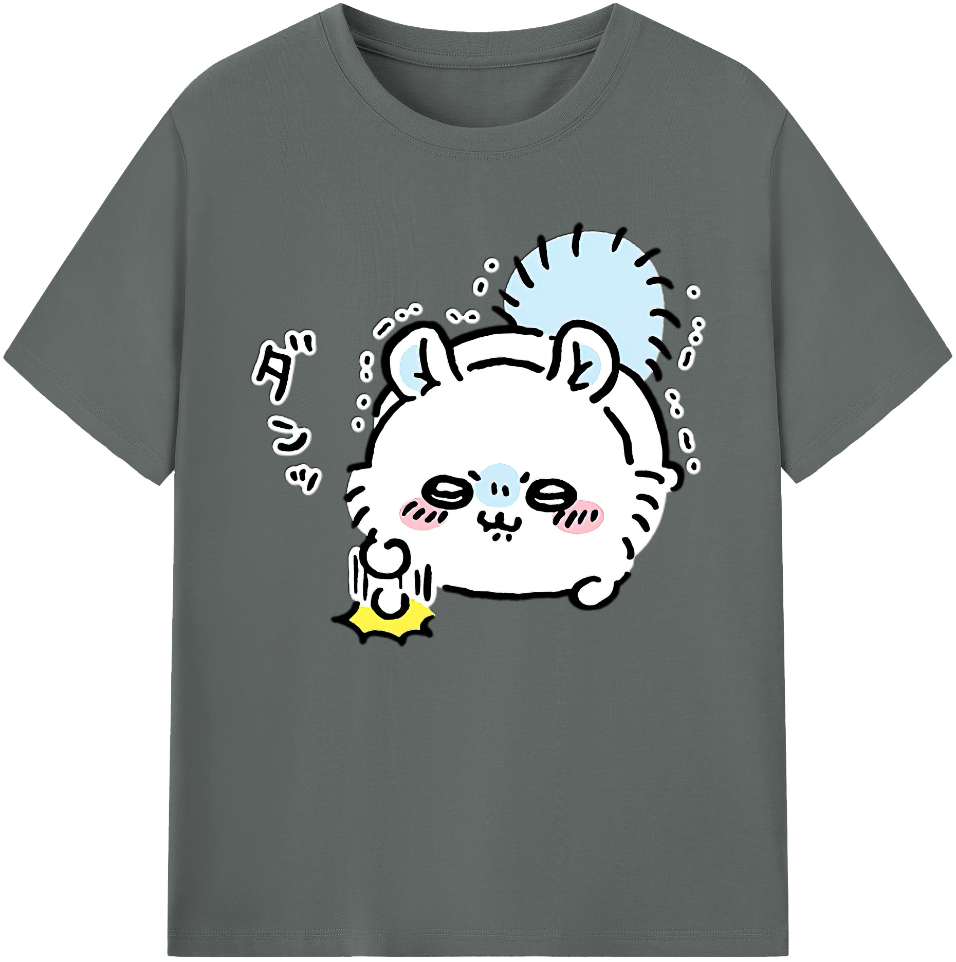 （画像用） ちいかわ モモンガ Chii-kawa Momonga 綿100％ メンズ半袖Tシャツ｜肌触りやわらか＆通気性